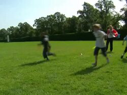 Children Playing Sport in Park News Clip