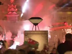 ATMOSPHERE: BBC Concert Diamond Jubilee at Buckingham Palace on June 04, 2012 in London, England (Footage by WireImage Video/Getty Images) Stock Footage