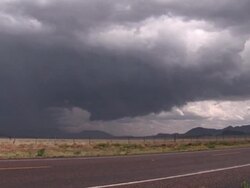 Stormy sky, large thunderstorm, WA, USA Stock Footage
