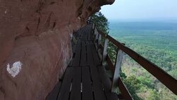 Phu Thok Walkway, Thailand Stock Footage