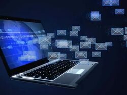 Sending E-mails Stock Footage