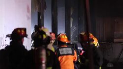 CLEAN : Chile protests: Firefighters put out a fire at the Violeta Parra Museum News Clip