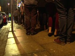 Students Queue for Bars & Nightclubs News Clip