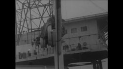 CAN398 DUTCH POLICE CLOSE DOWN OFFSHORE PIRATE TELEVISION STATION Instructional Video