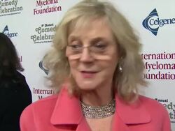INTERVIEW: Blythe Danner at the International Myeloma Foundation's 5th Annual Comedy Celebration Benefiting The Peter Boyle Memorial Fund at Los Angeles CA. (Footage by WireImage Video/Getty Images Entertainment Video) Stock Footage