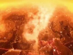 Abstract hot planet Stock Footage