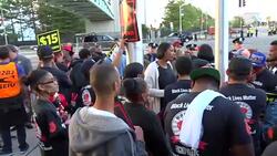 Hofstra University Protest, Presidential Debate 2016, Stock Footage