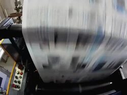 printing of newspapers Stock Footage