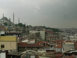 WS View of rooftops on city / Istanbul, Turkey Stock Footage