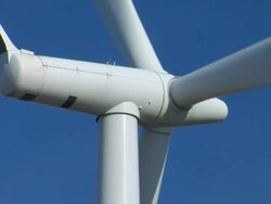 Close Up, Wind Turbine Stock Footage