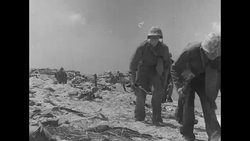 US Marines during Battle of Tarawa in World War II News Clip