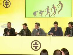 SPEECH Gary Barlow announces tour at the Take That Make A Special Announcement at London England. (Footage by WireImage Video/GettyImages) Stock Footage