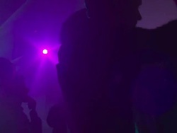 HD: Young People Silhouettes At Night Club Stock Footage