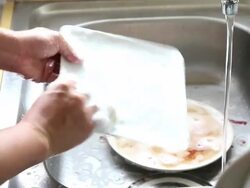 Dish Washing Stock Footage