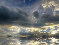 Sunset and reflection Stock Footage