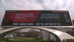 Tories launch anti Labour billboard ad campaign News Clip