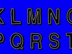 Animated font set in a hand drawn jiggly style Stock Footage