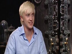 INTERVIEW Tom Felton on how it's been amazing that they've shot the films and got free acting lessons, and on Stock Footage