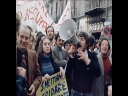 SYND 25 4 77 DEMONSTRATION IN NAPLES AGAINST RISING UNEMPLOYMENT Instructional Video
