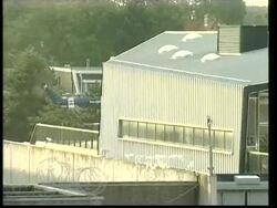 WRAP Karadzic arrives at airport helicopters arrive at prison, ICTY presser News Clip