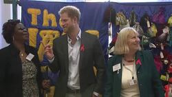 Prince Harry visits Leicester Aids Support Service News Clip