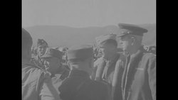 Lt. Gen. Albert Wedemeyer reviews Chinese troops during World War II News Clip