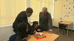 Prince Charles visits Fitzalan High School in Cardiff News Clip