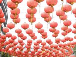 Red Lantern In Chinese New Year Stock Footage