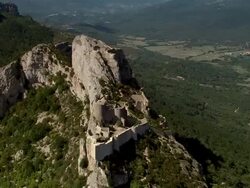 Peyrepertuse Castle Stock Footage