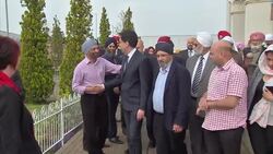 Ed Miliband departing Sikh temple News Clip