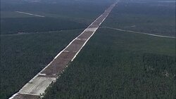 Major Power Lines  - Aerial View - Florida,  Sumter County,  United States Stock Footage