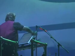 NEWS CAPSULE REPORTER/CHYRON: Jeff Wayne's War Of The Worlds Interviews And Dress Rehearsal 06/05/2009 Stock Footage