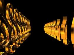 Music note #6 NTSC Stock Footage