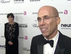 INTERVIEW - Jeffrey Katzenberg at Elton John AIDS Foundation Presents 21st Annual Academy Awards Viewing Party Stock Footage