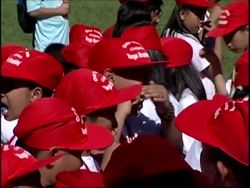 Over 10,000 kids attempt tooth brushing world record News Clip