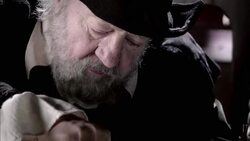 Nostradamus measures on a parchment with a compass. Stock Footage