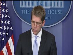 White House Press Secretary Jay Carney says there's no change in U.S. strategy after the Taliban broke off talks with the U.S., and Afghan President Hamid Karzai said NATO should pull out of rural areas and speed up the transfer of security responsibilities. News Clip