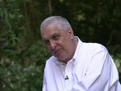 INTERVIEW - Errol Morris on the 'honesty' of Donald Rumsfeld at 'An Unknown Known' Interview in Venice, Italy, on 9/5/13. (Getty Images Entertainment Video) Stock Footage