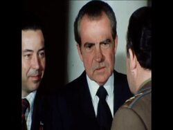 SYND 3 7 74 NIXON HOSTS DINNER FOR BREZHNEV AT THE US EMBASSY IN MOSCOW News Clip