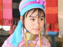 Longneck karen hill tribe. Full HD Stock Footage