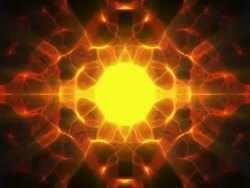 Loop Kaleidoscope abstract fire background Stock Footage