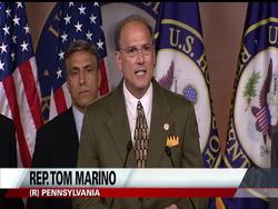The Democratic-controlled Senate blocks a Republican House bill that would provide stopgap federal spending, plus aid for people battered by hurricanes, tornadoes and other natural disasters. Also called for: $1.6 billion in spending cuts. News Clip