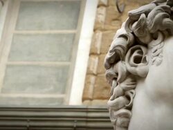 David of Michelangelo sculpture in Florence, Video HD Stock Footage