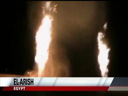 Attackers blow up gas pipeline in Egypt's Sinai Peninsula. Pipeline brought fuel to Israel and Jordan. (nov. 28) News Clip