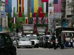 Lower Regent Street Traffic Stock Footage