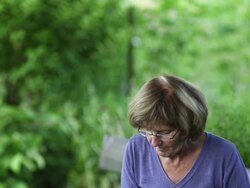 SLOW MOTION: Tablet PC Woman Stock Footage