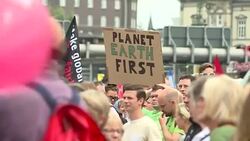 Anti-capitalist demonstrations and security outside the G20 Summit in Hamburg News Clip