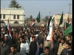 Funeral for head of Fallujah city council killed by gunmen News Clip