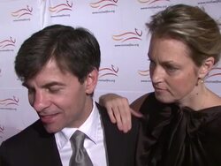 INTERVIEW: Alexandra Wentworth and George Stephanopoulos  Stock Footage
