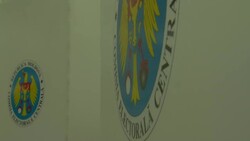 Communist party leader votes in election to choose between moving closer to Europe or back towards Russia News Clip